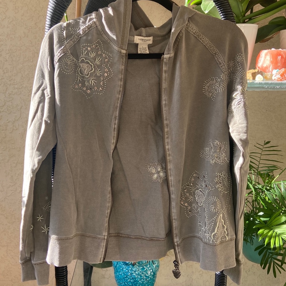 Jacket with embroidery